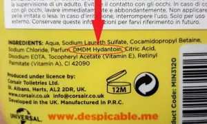 Składnik produktu: DMDM Hydantoin. Czy to formaldehyd? Sprawdź etykietę.