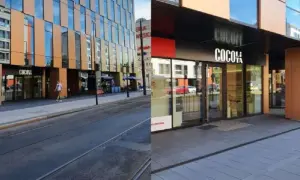 Nowoczesny budynek z witryną sklepu Cocolita. Pozytywne cocolita opinie zachęcają do odwiedzin.