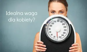 Kobieta z wagą, zastanawiająca się, ile trzeba ważyć żeby być modelką.