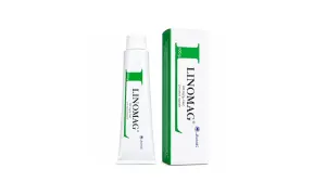 Maść Linomag 100g w tubce i kartoniku, z zielonym logo. Idealna do pielęgnacji skóry.