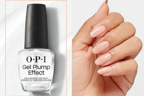 OPI Gel Plump Effect - volumizing top coat, nadaje paznokciom efekt żelowy.
