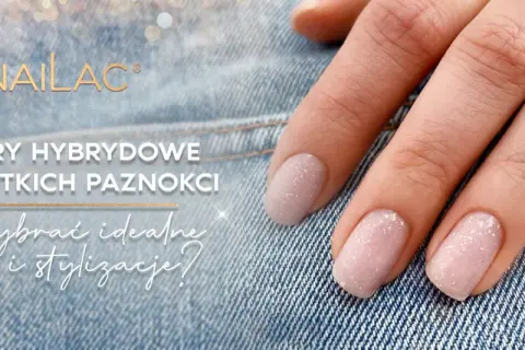 Delikatne, perłowe lakiery hybrydowe na krótkich paznokciach. Idealny kolor na każdą okazję.