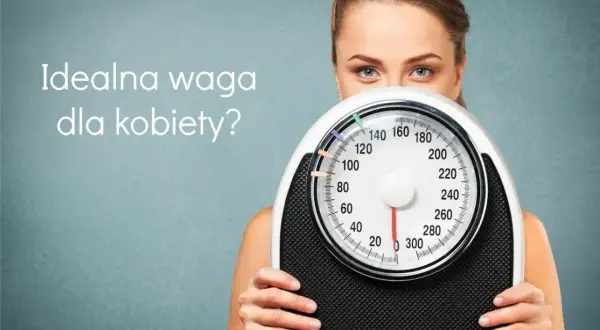 Kobieta z wagą, zastanawiająca się, ile trzeba ważyć żeby być modelką.