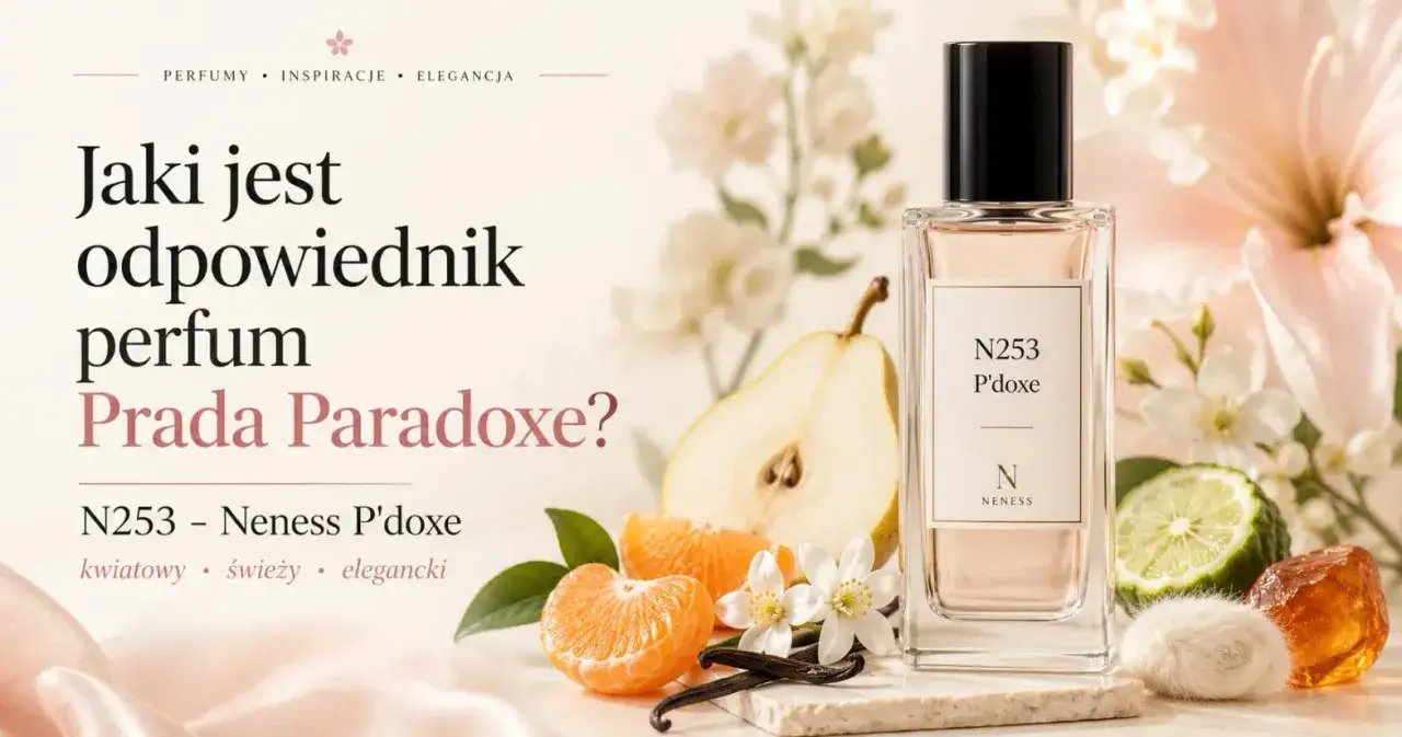Neness P'doxe – kwiatowy, świeży, elegancki zamiennik perfum Prada Paradoxe. Kompozycja z nutami cytrusów, gruszki i wanilii.