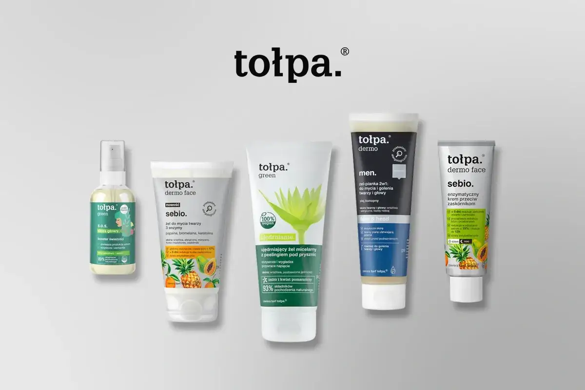 Linia produktów Tołpa: żel do mycia, żel micelarny, żel-pianka 2w1 i krem enzymatyczny. Wiele pozytywnych tołpa opinie o tych kosmetykach.