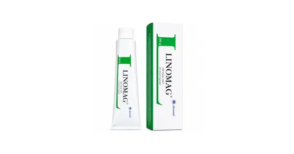 Maść Linomag 100g w tubce i kartoniku, z zielonym logo. Idealna do pielęgnacji skóry.